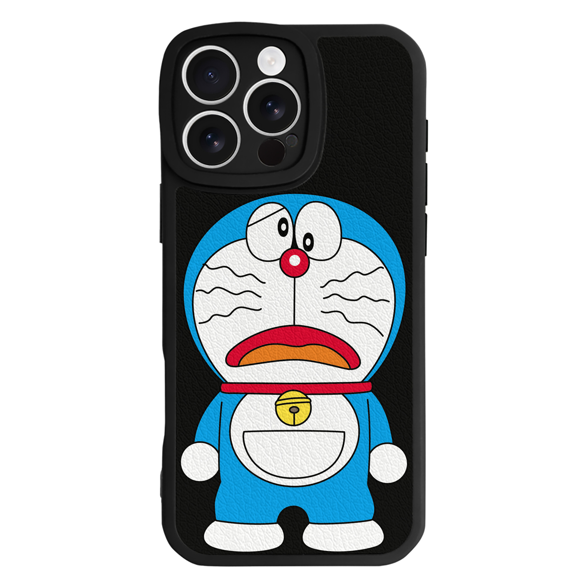 （画像用） ドラえもん Doraemon 【iPhone 16シリーズ対応】シリコンスマホケース（レザー調） 材質：シリコン